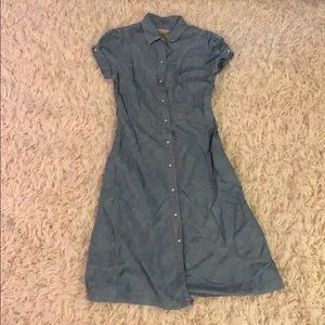 GAP cowgirl denim shirt dress